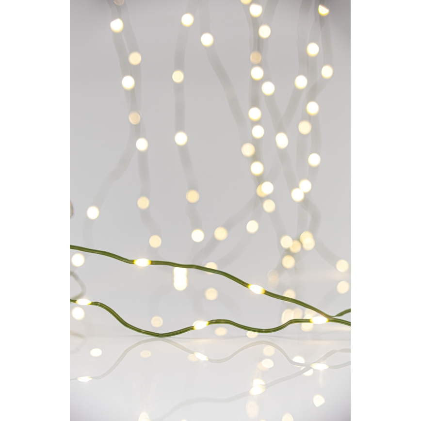 LED Екстериорни Коледни лампички LINE 700xLED/8 функции 40 m IP44 топло бял