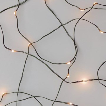 LED Екстериорни Коледни лампички NANO 40xLED 9м IP44 топло бели