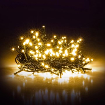 LED Екстериорни Коледни лампички 1000xLED 105 м топло бял IP44