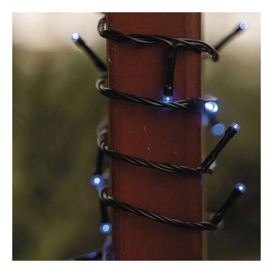 LED Екстериорни Коледни лампички 100xLED/10m IP44 син