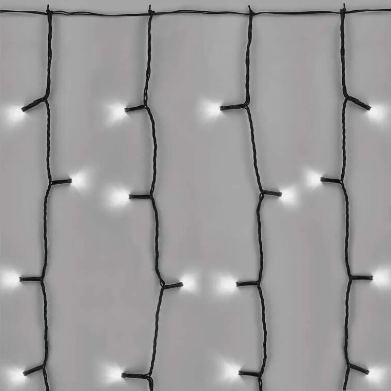 LED Екстериорни Коледни лампички 100xLED/1x2m IP44 студено бял