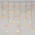 LED Екстериорни Коледни лампички 100xLED/2,5x0,9m IP44 червен/винтидж