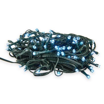 LED Екстериорни Коледни лампички 100xLED/8 функции 13м IP44 дневно бели