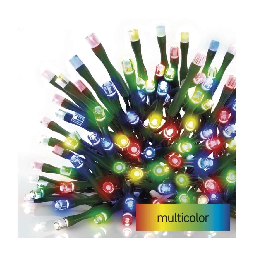 LED Екстериорни Коледни лампички 120xLED/17м IP44 многоцветни