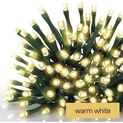 LED Екстериорни Коледни лампички 120xLED/8 режима 17м IP44 топло бяло