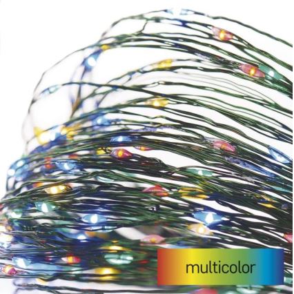 LED Екстериорни Коледни лампички 150xLED/20м IP44 многоцветни