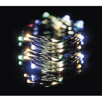 LED Екстериорни Коледни лампички 150xLED 20м IP44 шарени