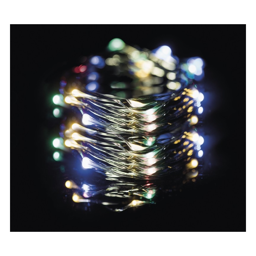 LED Екстериорни Коледни лампички 150xLED 20м IP44 шарени