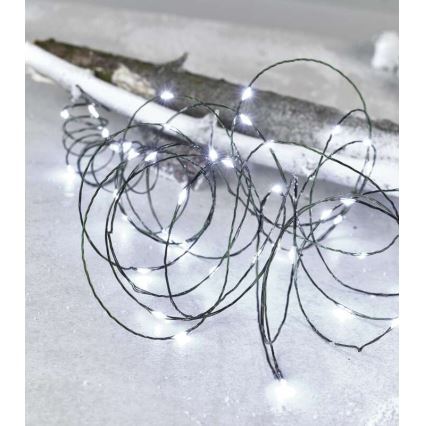 LED Екстериорни Коледни лампички 150xLED/20м IP44 студено бяло