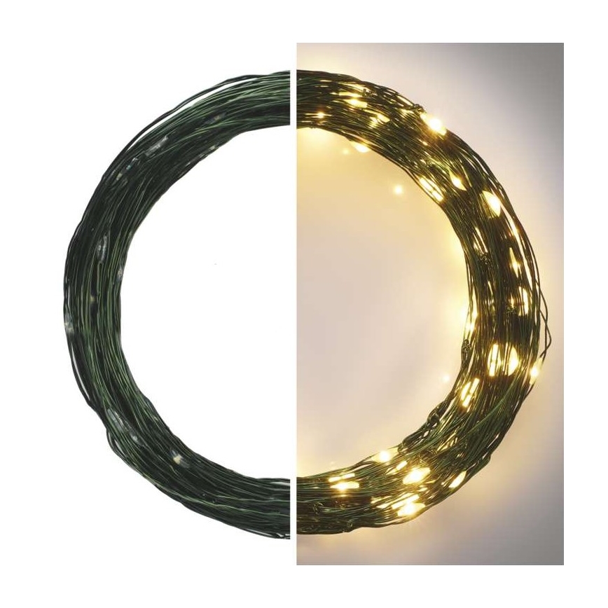 LED Екстериорни Коледни лампички 150xLED/20м IP44 топло бяло