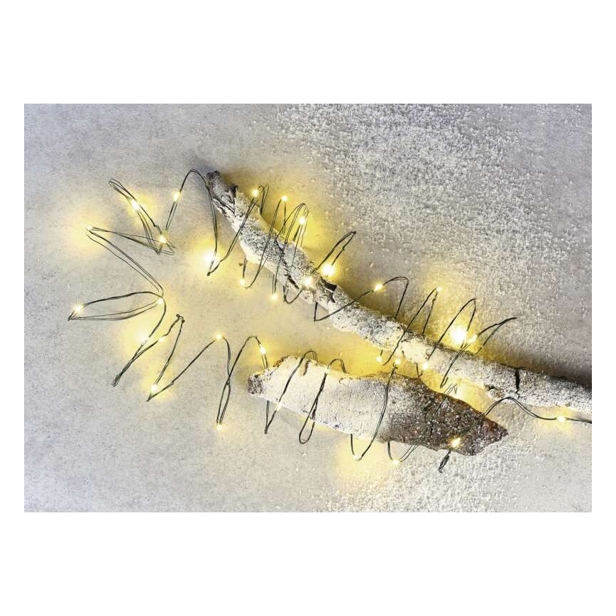 LED Екстериорни Коледни лампички 150xLED/20м IP44 топло бяло