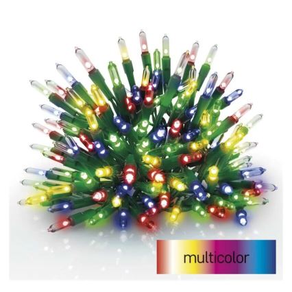 LED Екстериорни Коледни лампички 150xLED/27,35m IP44 многоцветен