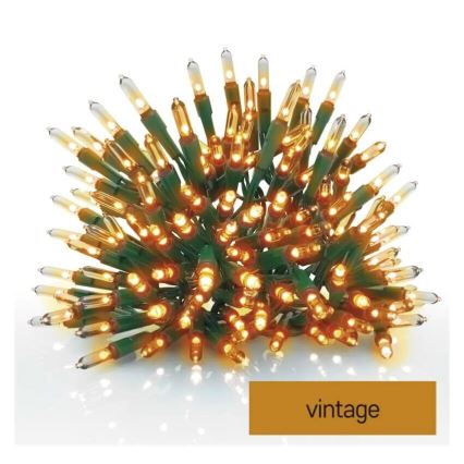 LED Екстериорни Коледни лампички 150xLED/27,35m IP44 винтидж