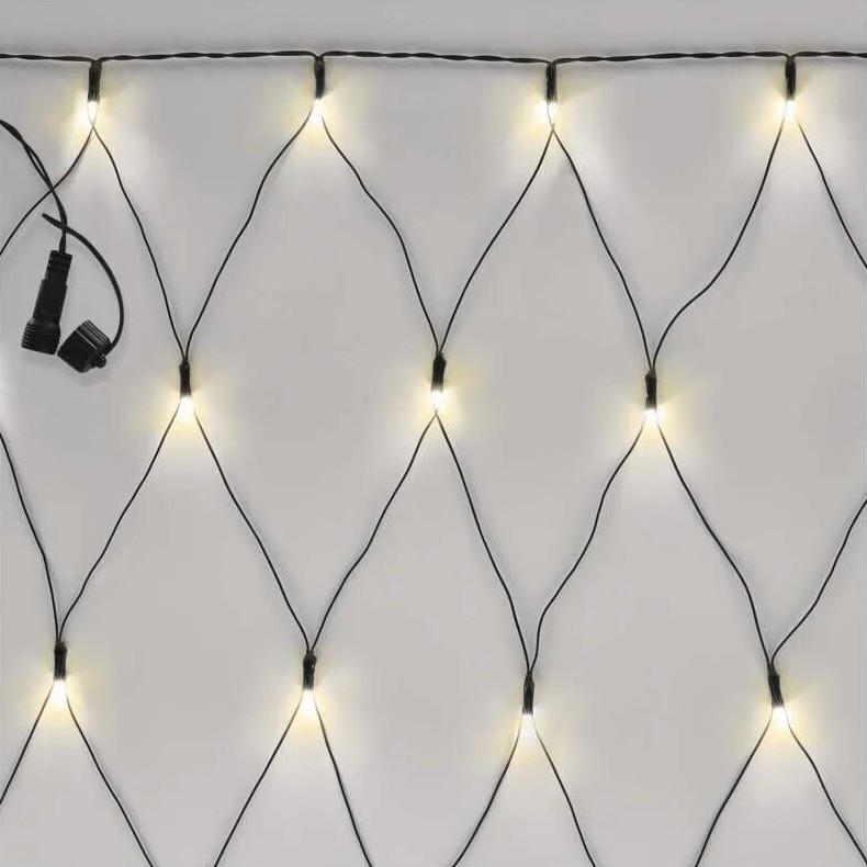 LED Екстериорни Коледни лампички 160xLED/2x1,5m IP44 топло бял