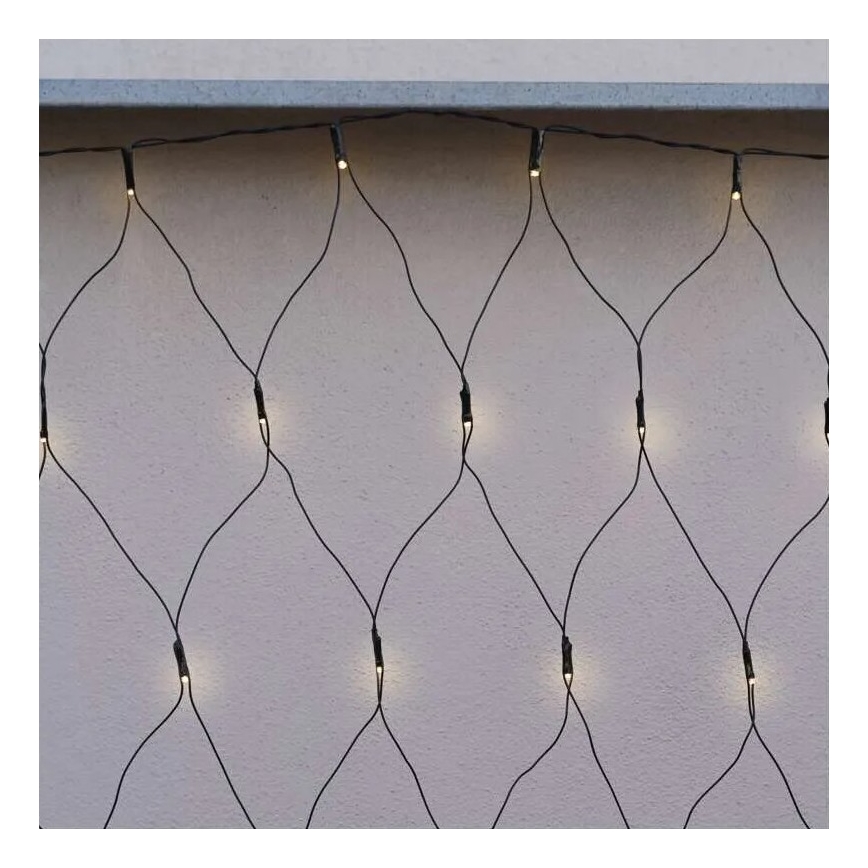 LED Екстериорни Коледни лампички 160xLED/2x1,5m IP44 топло бял