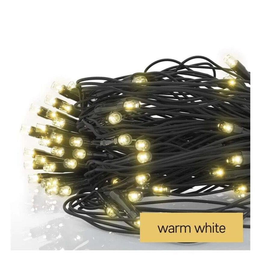LED Екстериорни Коледни лампички 160xLED/2x1,5m IP44 топло бял