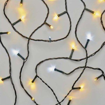 LED Екстериорни Коледни лампички 180xLED/2 функции 23м IP44 топло/студено бяло