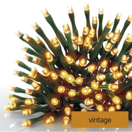 LED Екстериорни Коледни лампички 180xLED/23м IP44 винтидж