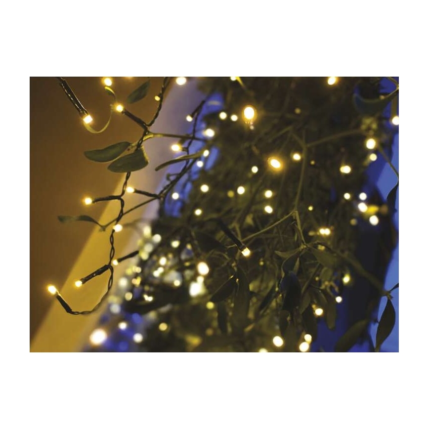 LED Екстериорни Коледни лампички 200xLED/8 режима 8,6м IP44 топло бели