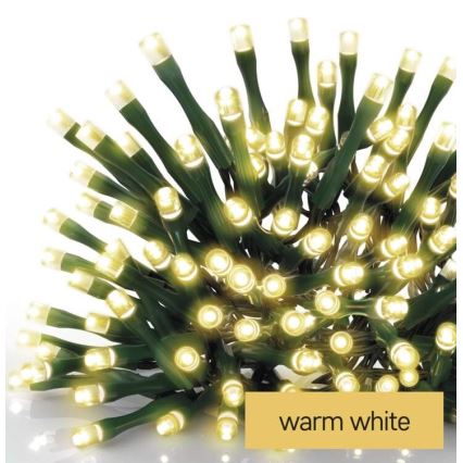 LED Екстериорни Коледни лампички 200xLED/8 режима 8,6м IP44 топло бели