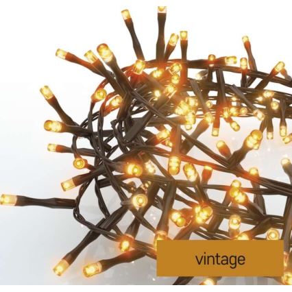LED Екстериорни Коледни лампички 300xLED/11м IP44 винтидж