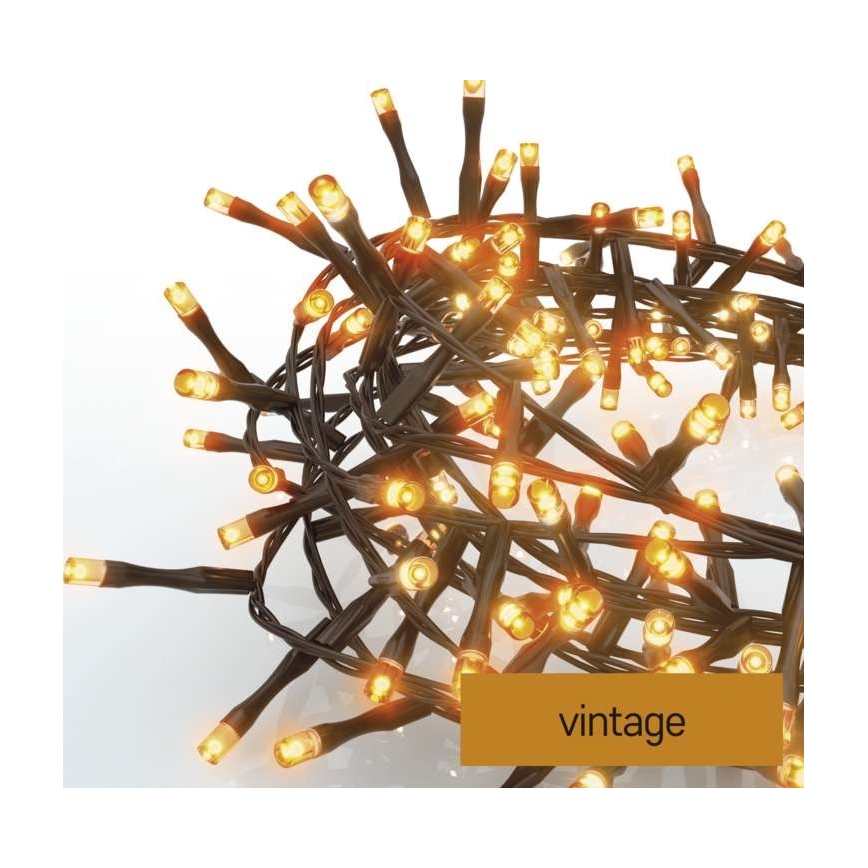 LED Екстериорни Коледни лампички 300xLED/11м IP44 винтидж