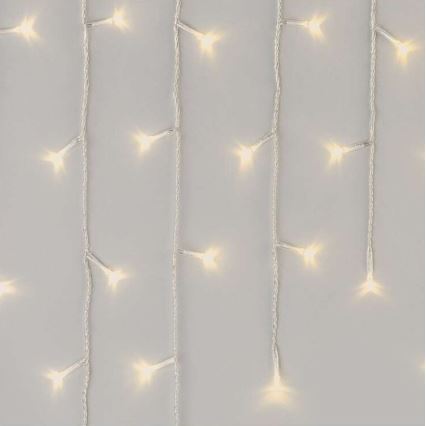 LED Екстериорни Коледни лампички 300xLED/8 режима 10м IP44 топло бели + дистанционно