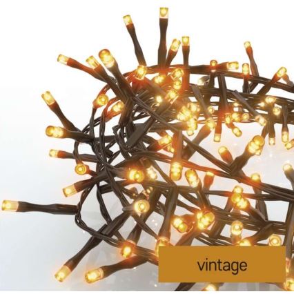 LED Екстериорни Коледни лампички 400xLED/13м IP44 винтидж