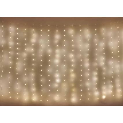 LED Екстериорни Коледни лампички 400xLED/8 функции 7,9 м IP44 топло бели