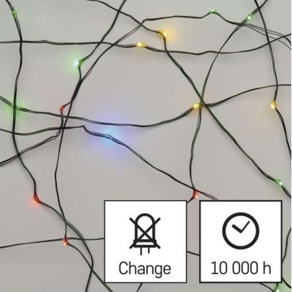 LED Екстериорни Коледни лампички 40xLED/9м IP44 многоцветни