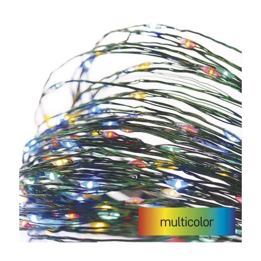 LED Екстериорни Коледни лампички 40xLED/9м IP44 многоцветни