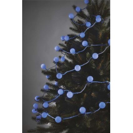 LED Екстериорни Коледни лампички 40xLED/9м IP44 сини