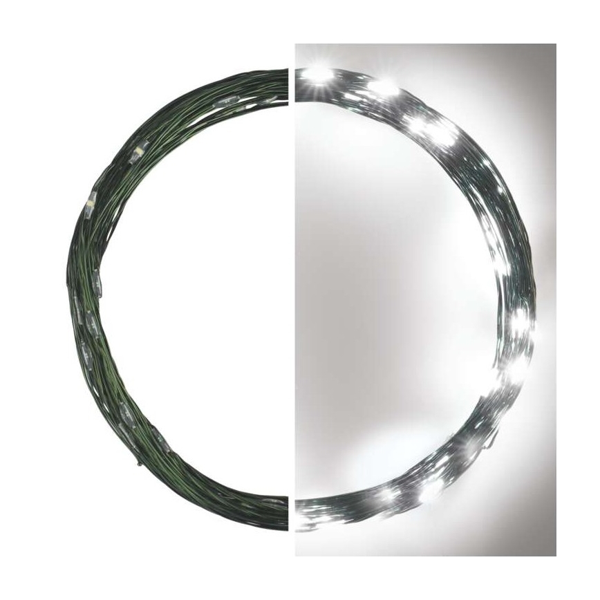LED Екстериорни Коледни лампички 40xLED/9м IP44 студено бяло