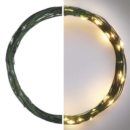 LED Екстериорни Коледни лампички 40xLED/9м IP44 топло бяло