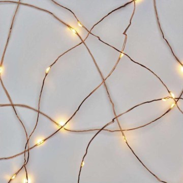 LED Екстериорни Коледни лампички 40xLED/9м IP44 топло бяло