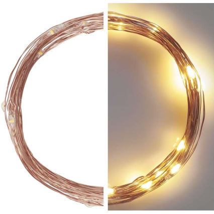 LED Екстериорни Коледни лампички 40xLED/9м IP44 топло бяло