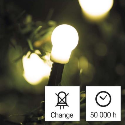 LED Екстериорни Коледни лампички 480xLED/53м IP44 топло бели