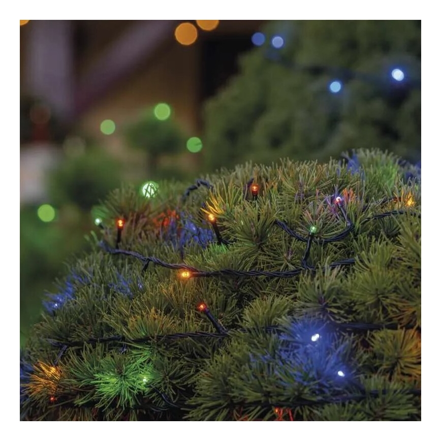 LED Екстериорни Коледни лампички 50xLED/5m IP44 многоцветен