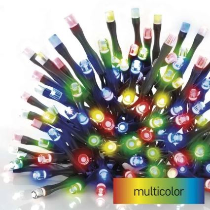 LED Екстериорни Коледни лампички 50xLED/5m IP44 многоцветен