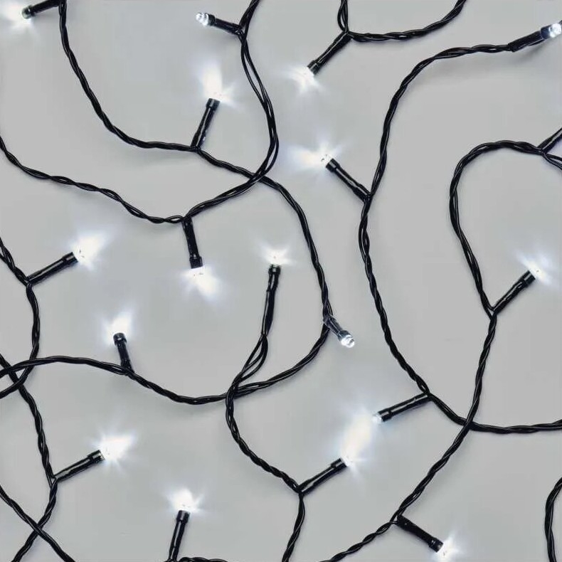 LED Екстериорни Коледни лампички 50xLED/5m IP44 студено бял