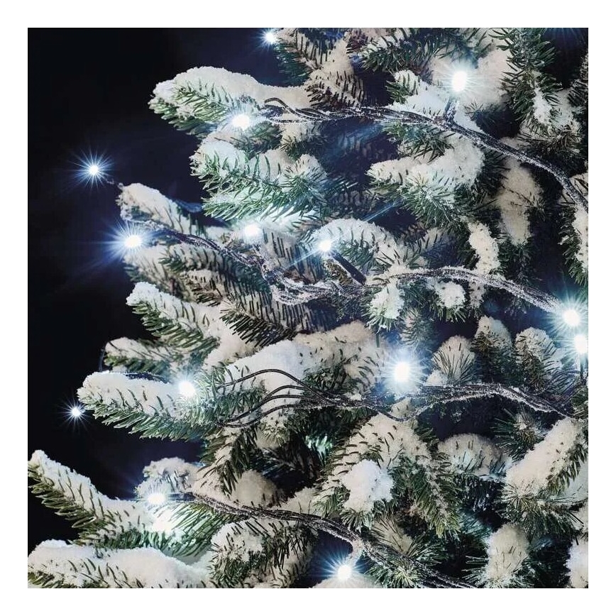 LED Екстериорни Коледни лампички 50xLED/5m IP44 студено бял