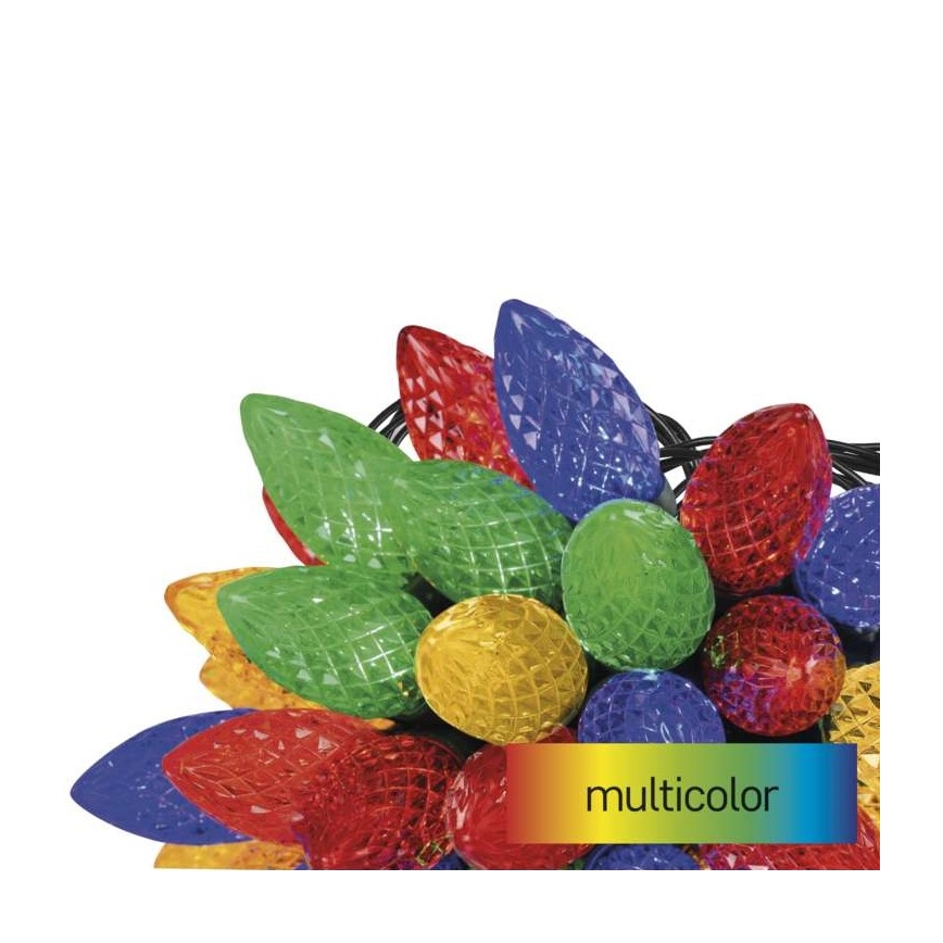 LED Екстериорни Коледни лампички 50xLED/8 режима 14,8м IP44 многоцветни
