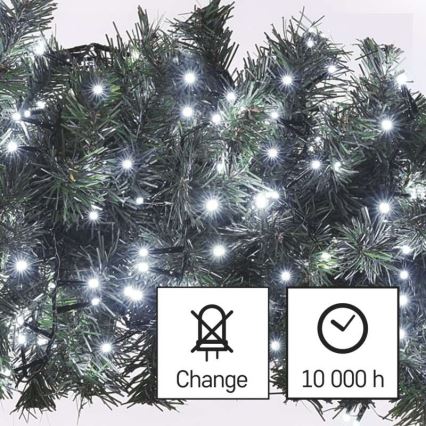LED Екстериорни Коледни лампички 600xLED/17м IP44 студено бяло