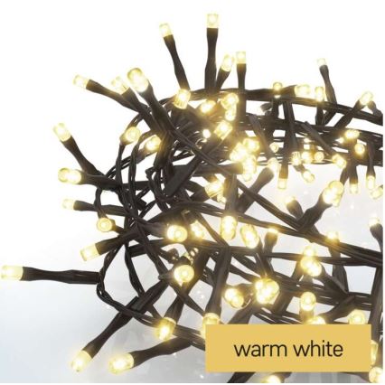 LED Екстериорни Коледни лампички 600xLED/17м IP44 топло бяло