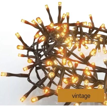 LED Екстериорни Коледни лампички 600xLED/17м IP44 винтидж