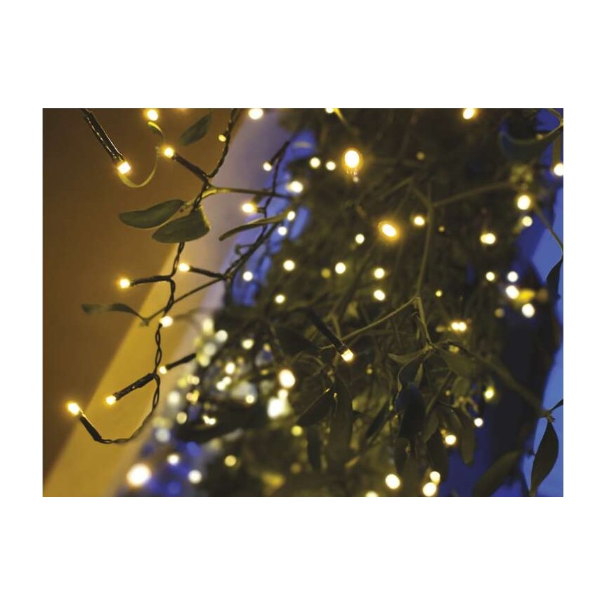 LED Екстериорни Коледни лампички 600xLED/8 режима 15м IP44 топло бели