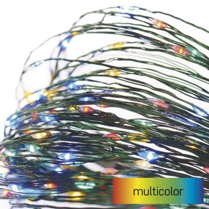LED Екстериорни Коледни лампички 75xLED/12,5м IP44 многоцветни