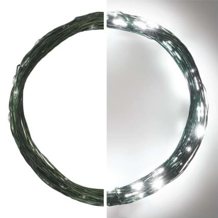 LED Екстериорни Коледни лампички 75xLED/12,5м IP44 студено бяло