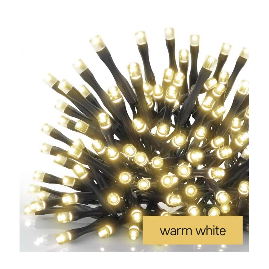 LED Екстериорни Коледни лампички 80xLED/6,1м IP44 топло бели