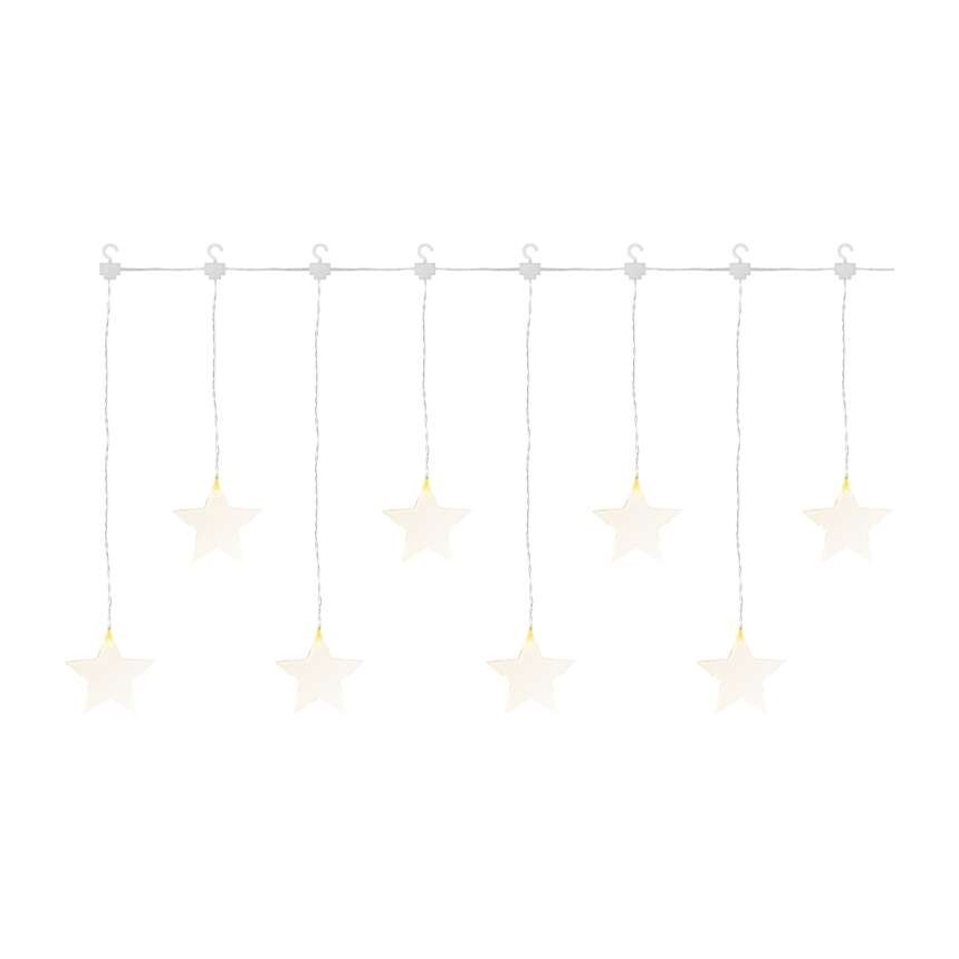 LED Екстериорни Коледни лампички 8xLED/5,84м IP44 звезди